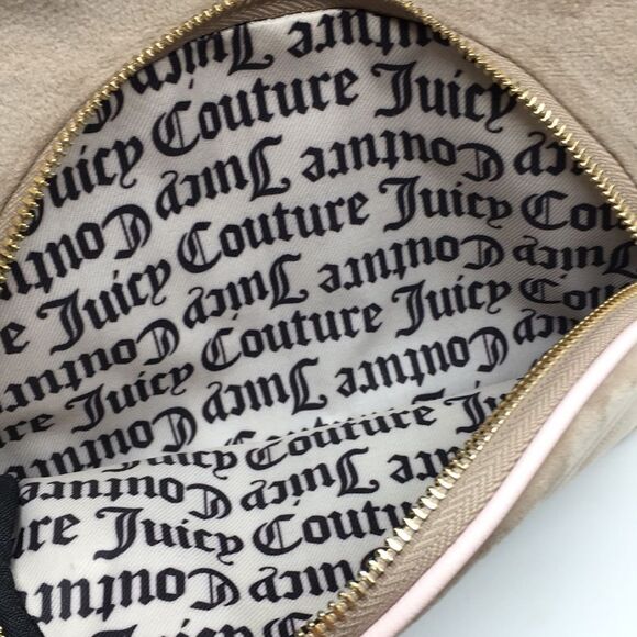 NWT Juicy Couture Queen Of Everything Backpack Velour Cafe/Powder Blush - Picture 15 of 17
